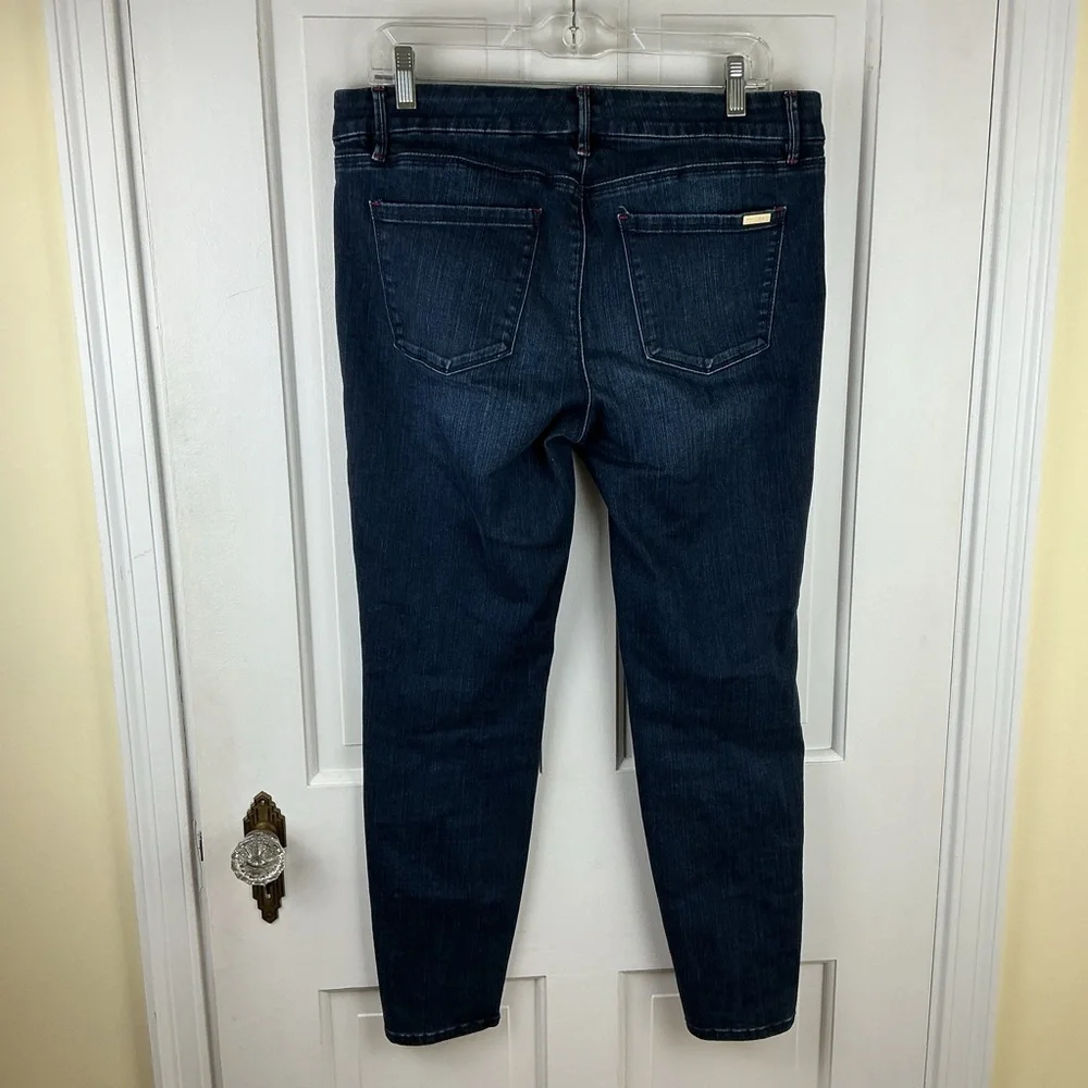 WHBM Skinny Ankle Jeans Button Hem